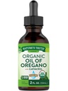 Óleo Orgânico da Verdade da Natureza de gotas líquidas de orégano , 2 fl oz , Mediterrâneo e suplemento de orégano selvagem , sem OGM e sem glúten