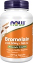 NOW Bromelain 500 mg,120 Veg Cápsulas