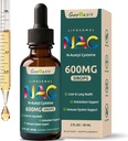 Suplemento Líquido Lipossômico NAC N-Acetil Cysteine Drops, N Acetil Cysteine 600 mg com Quercetina e Zinco para Adultos e Crianças, Suporte de Fígado e Pulmão, Antioxidante, Imune & Saúde da Pele, 2 Fl Oz