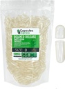 XPRS Nutra Atraso Release Tamanho 0 Cápsulas vazias - 1000 Contagem Limpar Cápsulas Veganas Vazias - Pílulas Vegetarianas - enchimento de cápsula vegetal DIY - tampas de gel vegetariano recarregáveis para Do-It-Yourself suplementos
