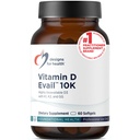 Designs para a saúde D-Evail 10K - 10.000 UI Suplemento de vitamina D com vitamina K (K1, K2 como MK-4) + GG - Osso, Cardiovascular + Suporte Imune - Melhor biodisponibilidade Vitamina D3 (60 Softgels)