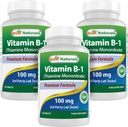 Best Naturals Vitamina B1 como Mononitrato de tiamina 100 mg Comprimidos (120 contagem (Pacote de 3))