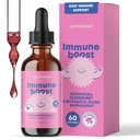 JoySpring Imune Drops - Kids Imune Support Liquid Supplement (2 fl oz) - Echinacea, Elderberry, Oregon Grape Root, Orange Peel, Vitaminas A, B6, C - Sistema Natural de Apoio para Crianças e Adultos