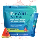 Reais cetonas Intermitent Fasting Drink Mix para homens BHB Exógenos cetonas pó com eletrólitos de jejum & Verde Coffee Bean Extract para energia de hidratação sustentável e foco (Melancia) - 30ct