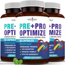 Pro Optimize Probióticos para Mulheres, Menopausa, 70 bilhões de UFC, Saúde Digestiva - Suporte para Bloating, Flashes Quentes, Apoio Conjunto, Suor Noturno - Gut Health & Metabolismo - Dong Quai (180 (Pacote de 3))