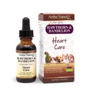 Amber NaturalZ Hawthorn & Dandelion Herbal Supplement for Dogs, Cats, Birds, Rabbits, and Guinea Pigs (Suporta saúde do coração, circulação e equilíbrio de fluidos)