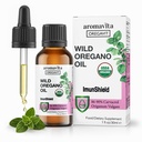 ImunShield Wild Orégano Óleo Orgânico Liquido Drops - Orégano com 86-90% Carvacrol para Imune e Suporte Digestivo - Vegan, Não-GMO, Gluten-Free, 1 fl. oz. / 30ml
