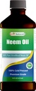 Melhor Naturals 100% Puro óleo Neem, 100% frio prensado e não refinado - 16 OZ (1 garrafa)