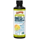 Citrus Sorbet de Barlean alta potência Omega 3 óleo de peixe suplemento líquido, 1500mg de ácido gordo EPA & DHA, smoothie aromatizado e arroto para cérebro, articulação, & saúde do coração, 16 onças