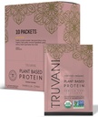 Truvani Vegan proteína de ervilha em pó ; Vanilla Chai ; 20g proteína baseada vegetal orgânica ; única entrega Pacotes de viagem ; 10 Servings ; Keto ; Gluten & Dairy Grátis ; Baixo Carbo ; Não adicionado de açúcar