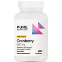 PureFormulas Cranberry 500 mg - Suporta Rins and Urinary Tract Health - Suplemento Antioxidante para Proteção Imune e Saúde Celular - Pílulas de Cranberry para Mulheres e Homens - Não-GMO - 60 Cápsulas