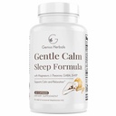 Fórmula calma suave do sono com Magnésio, L-Teanina, Melatonina, GABA, 5-Htp, Ajuda ao Sono, Não-GMO - 60 Cápsulas