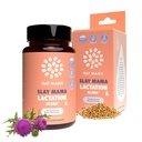 OAT MAMA Suplemento de Lactação Orgânica - 'Slay Mama' Bem-aventurado Thistle & Fenugreek Cápsulas - Mistura de Lactação de Ervas, Suporte Pós-parto para Aleitamento Mães