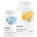 THORNE - Curcumin Phytosome Mantained Release (120 Cápsulas) & Memoractiv (60 Cápsulas) Bundle - Suporta Saúde Conjunta, Saúde Muscular & Envelhecimento Saudável - Dairy Free, Soy Free, Gluten Free