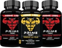 Prime Labs Prime Test Test Testosterone Booster (60 ct, 2-Pack) + Tongkat Ali Plus (60 ct)