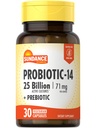 Sundance Probiotic-14 25 Bilhões de Culturas 30 Cápsulas com Prebióticos, Vegetarian, Non-GMO, and Gluten Free Supplement