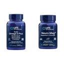 Extensão de vida Super Omega-3 Plus EPA / DHA óleo de peixe, Sesame Lignans & Neuro-mag Magnésio L-treonato