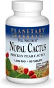 Vegetais Planetários Espectro Completo Nopal Cactus 1000mg Antioxidante de Cactos de Pear Prickly - 100% Natural - 60 Comprimidos