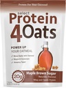 PEScience Protein4Oats, pó para fazer incrível degustação de aveia proteína, com Whey e caseína, sem glúten, Maple Brown Sugar, 12 Servings