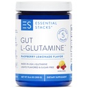 Pilha Essencial Gut L-Glutamina Pó - Exclusivamente Made in USA - Puro L Glutamina Pó para Gut Saúde (50 Servings, Limonada de framboesa)