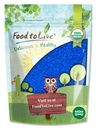 Comida para viver espirulina azul orgânica em pó, 2 onças – Não-GMO, Puro cru Blue-Green Algae Extract, Vegan, Não-Irradiado, Ótimo para sucos, Smoothies, Shakes, Bebidas e Coloração de Alimentos