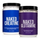 Nua Creatina Micronizada Mono-hidratada 100 Servings + 200 Servings Pure L-Glutamina Bundle: Vegan, Não-GMO, Glúten Livre. Minimizar a repartição muscular e melhorar a síntese de proteínas. Nada artificial