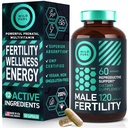 Suplementos de fertilidade para homens Vitamina pré-natal - Maca Root, Ashwagandha, Zinco, Plus Naturals - Conceição para ele Homens Vitaminas de fertilidade e suplementos de suporte de fertilidade masculina - 120 Caps para 2 meses