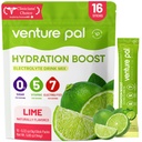 Venture Pal Sugar Free Electrolyte Powder Packets - Liquid Daily IV Hydration Packets □ Eletrolytes Drink Misture with 5 Vitaminas & 7 Eletrolytes □ Keto Friendly