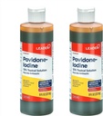 Líder Povidone Iodine 10% Solução Prep USP, Antisséptico de primeiros socorros limpador de feridas, lavagem de feridas, sabão antisséptico (8 Fl Oz, pacote de 2)