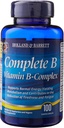Completo B Vitamina B-Complexo 100 Caplets revestidos fáceis de engolir