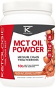 Ketologic MCT Oil Powder Hazelnut Cream (1 LB) – Keto Cafe Creamer & Energy Support – 41 serviços de triglicerídeos de cadeia média para foco e combustível
