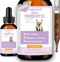 Probióticos para cães - Probióticos líquidos para cães Suporte Gut Flora, Saúde Digestiva & Diarréia- Enzimas Digestivas Caninas - Alergias & Itchy Skin Alief - Roast Chicken Flavor