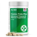 Pet MD - Canine Tabs Plus 365 Contagem - Multivitamins avançados para cães - Vitamina diária natural e Suplemento Nutricional Mineral - Flavored mastigable Tablets