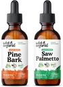 Tuntura de pinho selvagem e orgânico 2 fl oz & Saw Palmetto Tintura 2 fl oz