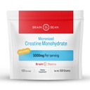 Cérebro Feijão 500mg Creatina Micronizada sem sabor Monohidrato Pó Ajuda a aumentar a energia para a saúde do cérebro - Não-GMO, Creatina sem glúten Pó suporta a saúde muscular (Made in USA)