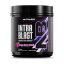 NutraBio Intra Blast Bcaa Powder Amino Acid Supplement, Electrolyte & Hydration Blend, Intra, pré-treino e recuperação muscular, 20g Eaaa Amino Acids Powder, 5g Glutamina- Grape Berry Crush, 30 Serving