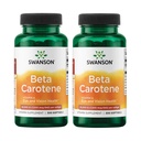 Swanson Beta-Caroteno Vitamina A 25000 UI Pele Sistema imunológico Sistema de saúde Antioxidante Suporte 7500 mcg 300 Softgels Contagem (2 embalagem)
