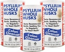 Yerba Prima Psyllium Husk, 12 Ounce (Pacote de 3) - Suplemento inteiro de fibra de Husk para regularidade, Limpeza de cólon, Suporte natural para a saúde da gut, Não OGM, Glúten livre, Vegan, Sem adoçantes