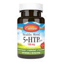 Carlson saudável humor 5-HTP Elite 100 mg com vitamina B6 - suporte de humor e suplemento de relaxamento - Framboesa mastigável - 60 comprimidos