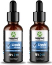 CORPO FELIZ HSH Líquido Gota o maior conteúdo HSH em um suplemento HSH Líquido. Ideal para Aplicações Orais e Tópicos - 1 x 4 fl. oz Garrafa (2 Embalagem)