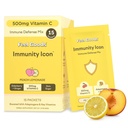 Sentir Icon Immunity Goods, Açúcar Zero, Vitamina C, A, B, D, E & Zinco, Elderberry orgânico, Ashwagandha, Beber Mix Powder, Vegan, Non GMO, Cafeína & Gluten Free .