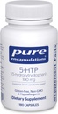 Encapsulamentos puros 5-HTP 100 mg - Saúde cerebral, regulação do sono e suporte do apetite* - 5-Hydroxytryptophan - Gluten Free & Non-GMO - 180 Cápsulas