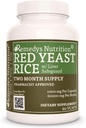 Nutrição Remedy Red Yeast Arroz com proteção do fígado (Herbal Proprietário Mistura) □ 1.000 mg, 60 Cápsulas Vegan Suplemento dietético de ervas
