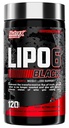 Nutrex Lipo-6 Preto Max Força Queimador de gordura - Energia de ação rápida, Pílulas de dieta de perda de peso – Apetite Supressor, Metabolismo Booster - 120 Cápsulas