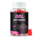 Gummies BBL para mulheres crescimento da bunda, 60 contagem, Bear Shape Booty Gummies para melhorar o corpo curvy, Butt Boost Vitamina Gummies para Bigger Butt rápido, Vegan peso Gainer Gummies