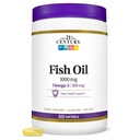 21th Century Fish Oil 1000 mg Softgels, contagem de 300