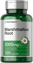 Horbäach Marshmallow Raízes Cápsulas (2000mg) □ 120 Contagem (Sem OGM e sem glúten)