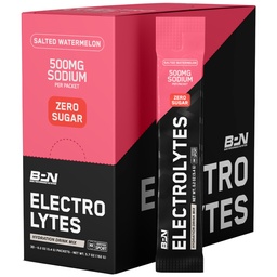 NUTRIÇÃO DE DESEMPENHO NUTRIÇÃO BPN Eletrólitos Go Packs Hydration Drink Mix □ Açúcar Free Electrolyte Powder □ 500mg Sódio por Servindo □ Naturalmente Adoçado □ Melancia Salgada, 30 Servings
