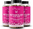 Metabolismo para seu pacote de 3 pacotes - comprimidos de perda de peso para as mulheres - apetite supressor, queimador de gordura, impulsionador de metabolismo - combate desejos & perda de gordura da barriga - berberina, Picolinato de Chromium & Guaraná