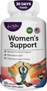 Suplemento de apoio feminino- Regulamento Hormônio Natural- menopausa Suporte Suplemento- Estrogênio rico Suplemento- Ingredientes ativos para ajudar a equilibrar hormônios não-GMO